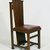 Frank Lloyd Wright (American, 1867-1959). <em>Side Chair</em>, 1904. Oak, upholstery, 40 1/8 x 14 3/4 x 18 1/2in. (101.9 x 37.5 x 47cm). Brooklyn Museum, Designated Purchase Fund, 83.157a-b. Creative Commons-BY (Photo: Brooklyn Museum, 83.157_SL1.jpg)