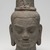  <em>Head of a Bodhisattva Lokesvara, Bayon style</em>, late 12th-early 13th century. Sandstone, 8 3/4 × 4 3/4 × 4 3/4 in. (22.2 × 12.1 × 12.1 cm). Brooklyn Museum, Gift of Carol L. Brewster, 83.253. Creative Commons-BY (Photo: Brooklyn Museum, 83.253_overall_PS11.jpg)