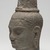  <em>Head of a Bodhisattva Lokesvara, Bayon style</em>, late 12th-early 13th century. Sandstone, 8 3/4 × 4 3/4 × 4 3/4 in. (22.2 × 12.1 × 12.1 cm). Brooklyn Museum, Gift of Carol L. Brewster, 83.253. Creative Commons-BY (Photo: Brooklyn Museum, 83.253_threequarter_left_PS11.jpg)