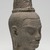  <em>Head of a Bodhisattva Lokesvara, Bayon style</em>, late 12th-early 13th century. Sandstone, 8 3/4 × 4 3/4 × 4 3/4 in. (22.2 × 12.1 × 12.1 cm). Brooklyn Museum, Gift of Carol L. Brewster, 83.253. Creative Commons-BY (Photo: Brooklyn Museum, 83.253_threequarter_right_PS11.jpg)