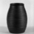 Keith Murray (English, born New Zealand, 1892-1981). <em>Vase</em>, ca. 1933-1936. Basalt ware, 5 1/2 x 3 in. (14 x 7.6 cm). Brooklyn Museum, Gift of Paul F. Walter, 84.178.4. Creative Commons-BY (Photo: Brooklyn Museum, 84.178.4_bw.jpg)
