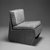 Frank Lloyd Wright (American, 1867-1959). <em>Chair</em>, ca. 1940. Laminated plywood, vinyl, 28 x 21 x 28 in. (71.1 x 53.3 x 71.1 cm). Brooklyn Museum, Gift of I. Wistar Morris, III, 84.279a-c. Creative Commons-BY (Photo: Brooklyn Museum, 84.279a-c_bw.jpg)