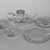Wilhelm Wagenfeld (1900-1990). <em>Sugar Bowl</em>, 1930-1934. Clear heat-resistant glass, 1 3/4 x 3 7/8 in. (4.4 x 9.8 cm). Brooklyn Museum, Gift of Barry Friedman, 84.64.3. Creative Commons-BY (Photo: , 84.64.1-.4a-b_84.64.10_bw.jpg)