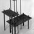 David Zelman. <em>Interlocking Occasional Table</em>, 1985. Steel, 35 1/4 x 12 x 9 in. (89.5 x 30.5 x 22.9 cm). Brooklyn Museum, Gift of Norma Duell, 85.152.1. Creative Commons-BY (Photo: , 85.152.1-.3_bw_IMLS.jpg)