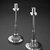 M. Goldsmith Company. <em>Candlestick, One of Pair</em>, ca. 1930s. Chrome-plated metal, plastic, 10 x 4 1/4 x 4 1/4 in. (25.4 x 10.8 x 10.8 cm). Brooklyn Museum, H. Randolph Lever Fund, 85.163.1. Creative Commons-BY (Photo: , 85.163.1_85.163.2_view2_bw.jpg)
