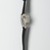 Nathan George Horwitt (American, 1898-1990). <em>"Museum" Watch</em>, ca. 1955. White gold with black enamel, 1 3/8 x 8 1/4 in. (3.5 x 21 cm). Brooklyn Museum, Gift of Nathan George Horwitt, 85.208. Creative Commons-BY (Photo: Brooklyn Museum, 85.208_threequarter_front_reference_PS2.jpg)