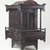  <em>Funerary Sedan Chair</em>, 19th century. Wood, metal, paper, 34 1/2 x 20 1/2 x 25 1/4 in.  (87.6 x 52.1 x 64.1 cm). Brooklyn Museum, Designated Purchase Fund, 85.224. Creative Commons-BY (Photo: Brooklyn Museum, 85.224_threequarter_PS9.jpg)