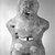 Varujan Boghosian (American, born 1926). <em>Figure</em>, 1950s. Polychromed plaster, 14 1/2 x 10 x 5 1/2 in. (36.8 x 25.4 x 14 cm). Brooklyn Museum, Gift of Virginia M. Zabriskie, 85.231.3. © artist or artist's estate (Photo: Brooklyn Museum, 85.231.3_view1_bw.jpg)