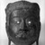  <em>Buddhist Processional Mask of a Bodhisattva</em>, 15th century. Carved wood, 10 x 8 in. (25.4 x 20.3 cm). Brooklyn Museum, Gift of Dr. and Mrs. John P. Lyden, 85.281.6. Creative Commons-BY (Photo: Brooklyn Museum, 85.281.6_bw.jpg)