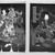 Hokushu (Japanese, ca. 1808-1832). <em>Kabuki Scene (Diptych)</em>, ca. 1820. Woodblock print, 9 13/16 x 7 1/16 in. (25 x 18 cm). Brooklyn Museum, Gift of Mr. and Mrs. Peter P. Pessutti, 85.282.6a-b (Photo: Brooklyn Museum, 85.282.6a-b_bw_IMLS.jpg)