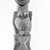 Fon. <em>House Guardian Figure (Bochio)</em>, late 19th or early 20th century. Wood, 25 x 7 in. (63.5 x 17.8 cm). Brooklyn Museum, Gift of Dr. and Mrs. Abbott A. Lippman, 86.162.2. Creative Commons-BY (Photo: Brooklyn Museum, 86.162.2_front_bw.jpg)
