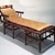 George Jacob Hunzinger (American, born Germany, 1835-1898). <em>Daybed</em>, Patented April 28, 1876. Maple and cloth-covered metal strips, late 19th century English textile applied to head rest and used to make cushion on bed., 31 x 25 x 66 in. (78.7 x 63.5 x 167.6 cm). Brooklyn Museum, Gift of Bruce Newman, 86.177. Creative Commons-BY (Photo: Brooklyn Museum, 86.177_IMLS_SL2.jpg)
