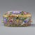  <em>Amulet Box</em>, 19th century. Gold, polychrome enamel, and repoussé decoration, 7/8 x 1 7/8 in., 0.1 lb. (2.3 x 4.8 cm). Brooklyn Museum, Purchased with funds given by Mrs. Carl L. Selden and an anonymous donor in memory of Charles K. Wilkinson and Special Middle Eastern Art Fund, 86.193. Creative Commons-BY (Photo: Brooklyn Museum, 86.193_front_PS2.jpg)