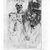 Lovis Corinth (German, 1858-1925). <em>The Artist and Death I (Der Kunstler und der Tod I)</em>, 1916. Etching and drypoint on laid paper, Image (Plate): 10 1/2 x 7 15/16 in. (26.7 x 20.2 cm). Brooklyn Museum, Gift of Dr. Bertram H. Schaffner, 86.216 (Photo: Brooklyn Museum, 86.216_bw.jpg)