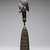 Tsogho. <em>Gong (Mokenge)</em>, 19th or 20th century. Iron, wood, paint, 16 3/4in. (42.5cm). Brooklyn Museum, Gift of the Ernest Erickson Foundation, Inc., 86.224.146. Creative Commons-BY (Photo: Brooklyn Museum, 86.224.146_left_PS6.jpg)