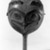 Northwest Coast. <em>Globular Rattle</em>, 19th century. Wool, hide, nails, paint, 12 x 7 x 4 1/4in. (30.5 x 17.8 x 10.8cm). Brooklyn Museum, Gift of the Ernest Erickson Foundation, Inc., 86.224.152. Creative Commons-BY (Photo: Brooklyn Museum, 86.224.152_front_bw_acetate.jpg)