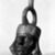 Moche. <em>Portrait Head Vessel</em>, 450-550. Clay, slips, 13 x 6 1/2 x 5 1/8 in.  (33 x 16.5 x 13 cm). Brooklyn Museum, Gift of the Ernest Erickson Foundation, Inc., 86.224.180. Creative Commons-BY (Photo: Brooklyn Museum, 86.224.180_bw.jpg)