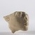  <em>Royal Head</em>, ca. 1352–1332 B.C.E. Limestone, pigment, 1 3/4 × 2 1/16 × 2 7/16 in. (4.5 × 5.2 × 6.2 cm). Brooklyn Museum, Gift of the Ernest Erickson Foundation, Inc., 86.226.20. Creative Commons-BY (Photo: Brooklyn Museum, 86.226.20_threequater_right_PS22.jpg)