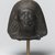  <em>Head and Bust of an Official in a Double Wig</em>, ca. 1390-1352 B.C.E. Red granite, 4 1/2 x 4 9/16 x 3 3/4 in. (11.4 x 11.6 x 9.6 cm). Brooklyn Museum, Gift of the Ernest Erickson Foundation, Inc., 86.226.28. Creative Commons-BY (Photo: Brooklyn Museum, 86.226.28_PS2.jpg)