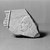 Egyptian. <em>Fragment from Relief of a Nobleman</em>, ca. 760-656 B.C.E. Limestone, 3 13/16 x 5 1/2 in. (9.7 x 14 cm). Brooklyn Museum, Gift of the Ernest Erickson Foundation, Inc., 86.226.5. Creative Commons-BY (Photo: Brooklyn Museum, 86.226.5_NegA_SL1.jpg)