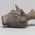  <em>Ox-head Rhyton</em>, 8th century B.C.E. Clay, slip, 7 x 8 1/2 in. (17.8 x 21.6 cm). Brooklyn Museum, Gift of the Ernest Erickson Foundation, Inc., 86.226.61. Creative Commons-BY (Photo: Brooklyn Museum, 86.226.61_side_left.jpg)
