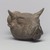  <em>Ox-head Rhyton</em>, 8th century B.C.E. Clay, slip, 7 x 8 1/2 in. (17.8 x 21.6 cm). Brooklyn Museum, Gift of the Ernest Erickson Foundation, Inc., 86.226.61. Creative Commons-BY (Photo: Brooklyn Museum, 86.226.61_threequarter_right.jpg)