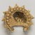  <em>Earring</em>, 11th-12th century. Gold (unconfirmed), wire and sheet, granulated and filigree decoration, 1 1/2 x 1 7/8 x 7/8 in. (3.8 x 4.8 x 2.2 cm). Brooklyn Museum, Gift of the Ernest Erickson Foundation, Inc., 86.227.127. Creative Commons-BY (Photo: Brooklyn Museum, 86.227.127_view01_PS11.jpg)