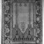  <em>Prayer Rug</em>, 18th century. Wool warp, weft and pile, Old: 66 x 48 in. (167.6 x 121.9 cm). Brooklyn Museum, Gift of the Ernest Erickson Foundation, Inc., 86.227.92. Creative Commons-BY (Photo: Brooklyn Museum, 86.227.92a_overall_acetate_bw.jpg)
