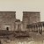 Antonio Beato (Italian and British, ca. 1825-ca.1903). <em>Phile Vue de Pylone avec les Colonnes (Temple of Isis pylon; view with columns looking North, Philae)</em>, late 19th century. Albumen silver photograph, image/sheet: 7 15/16 x 10 3/8 in. (20.2 x 26.4 cm). Brooklyn Museum, Gift of Alan Schlussel, 86.250.2 (Photo: Brooklyn Museum, 86.250.2_PS4.jpg)