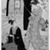 Utagawa Toyokuni I (Japanese, 1769-1825). <em>Young Samurai and Female Attendants Practicing Archery, Half of a Diptych</em>, ca. 1800. Diptych, woodblock print, 15 1/4 x 10 1/8 in. (38.7 x 25.7 cm). Brooklyn Museum, Gift of Mr. and Mrs. Ran Hettena, 86.263.11 (Photo: Brooklyn Museum, 86.263.11_bw_IMLS.jpg)