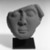  <em>Fragment of a Face</em>, 185–72 B.C.E. Sandstone relief, 6 1/8 x 6 11/16 x 2 3/16 in. (15.5 x 17 x 5.5 cm). Brooklyn Museum, Gift of Georgia and Michael de Havenon, 87.188.11. Creative Commons-BY (Photo: Brooklyn Museum, 87.188.11_bw.jpg)