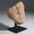  <em>Fragment of a Face</em>, 185–72 B.C.E. Sandstone relief, 6 1/8 x 6 11/16 x 2 3/16 in. (15.5 x 17 x 5.5 cm). Brooklyn Museum, Gift of Georgia and Michael de Havenon, 87.188.11. Creative Commons-BY (Photo: Brooklyn Museum, 87.188.11_threequarter_PS4.jpg)