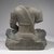  <em>Seated Divinity</em>, 9th century. Volcanic stone, 26 3/8 x 16 15/16 x 26 3/8 in., 390 lb. (67 x 43 x 67 cm, 176.9kg). Brooklyn Museum, Gift of Georgia and Michael de Havenon, 87.188.9. Creative Commons-BY (Photo: Brooklyn Museum, 87.188.9_back_PS6.jpg)