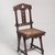 Frederick W. Krause (American, born Germany, 1829-?). <em>"Star" Side Chair</em>, patented August 10, 1875. Walnut, paint, modern caning, 38 x 17 1/4 x 17 1/2 in. (96.5 x 43.8 x 44.5 cm). Brooklyn Museum, H. Randolph Lever Fund, 87.19. Creative Commons-BY (Photo: , 87.19_PS9.jpg)