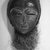 Ngbaka. <em>Mask</em>, 20th century. Wood, raffia fiber and cloth, 16 1/2 x 8 3/4 x 4 1/2 in. (42.0 x 22.2 x 11.5 cm). Brooklyn Museum, Gift of Dr. and Mrs. Abbott A. Lippman, 87.217.1. Creative Commons-BY (Photo: Brooklyn Museum, 87.217.1_bw.jpg)
