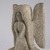 William Edmondson (American, 1874–1951). <em>Angel</em>, n.d. Limestone, 18 1/2 x 13 1/2 x 7 in. (47.0 x 34.3 x 17.8 cm). Brooklyn Museum, Gift of Mr. and Mrs. Alastair B. Martin, the Guennol Collection, 87.28 (Photo: Brooklyn Museum, 87.28_threequarter_PS22.jpg)
