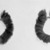 Kaapor. <em>Pair of Ear Ornaments</em>, 20th century. Feathers, fiber, 3 × 3 × 1/4 in. (7.6 × 7.6 × 0.6 cm). Brooklyn Museum, Anonymous gift, 88.89.2a-b. Creative Commons-BY (Photo: Brooklyn Museum, 88.89.2a-b_acetate_bw.jpg)