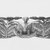  <em>Horizontal Frieze</em>, 19th century. Wood, Turbo petholatus opercula, pigment, 9 x 25 1/2 x 5 1/2 in. (22.9 x 64.8 x 14 cm). Brooklyn Museum, Brooklyn Museum Collection, 01.1508. Creative Commons-BY (Photo: Brooklyn Museum, CUR.01.1508_print_front_bw.jpg)