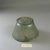 Roman. <em>Bowl</em>, 2nd-3rd century C.E. Glass, 2 3/16 x greatest diam. 3 3/4 in. (5.5 x 9.6 cm). Brooklyn Museum, Gift of Robert B. Woodward, 01.187. Creative Commons-BY (Photo: Brooklyn Museum, CUR.01.187_bottom.jpg)