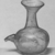 Roman. <em>Bottle of Plain Blown Glass</em>, 5th century C.E. Glass, 4 7/16 x 4 in. (11.3 x 10.2 cm). Brooklyn Museum, Gift of Robert B. Woodward, 01.287. Creative Commons-BY (Photo: Brooklyn Museum, CUR.01.287_negA_bw.jpg)