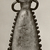 Roman. <em>Flask with Thread and Ribbon Decoration and Neck Handles</em>, 4th century C.E. Glass, 7 3/8 x 2 15/16 in. (18.7 x 7.4 cm). Brooklyn Museum, Gift of Robert B. Woodward, 01.28. Creative Commons-BY (Photo: Brooklyn Museum, CUR.01.28_negA_bw.jpg)