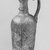 Roman. <em>Molded Jug</em>, 6th-early 7th century C.E. Glass, 7 3/16 x greatest diam. 3 1/16 in. (18.3 x 7.8 cm). Brooklyn Museum, Gift of Robert B. Woodward, 01.374. Creative Commons-BY (Photo: Brooklyn Museum, CUR.01.374_negA_bw.jpg)