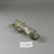 Roman. <em>Cosmetic Tube with Handles</em>, 6th-7th century C.E. Glass, 4 1/8 x 2 1/16 in. (10.5 x 5.2 cm). Brooklyn Museum, Gift of Robert B. Woodward, 01.388. Creative Commons-BY (Photo: Brooklyn Museum, CUR.01.388_view2.jpg)