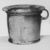 Roman. <em>Cup</em>, 1st century C.E. Glass, 4 1/8 x greatest diam. 5 1/2 in. (10.5 x 14 cm). Brooklyn Museum, Gift of Robert B. Woodward, 01.443. Creative Commons-BY (Photo: Brooklyn Museum, CUR.01.443_negA_bw.jpg)