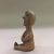 Tue-I (Pueblo Isleta). <em>Seated Figurine</em>, Late 19th - early 20th century. Clay, 5 1/4 × 2 1/2 × 3 in. (13.3 × 6.4 × 7.6 cm). Brooklyn Museum, Riggs Pueblo Pottery Fund, 02.257.2545. Creative Commons-BY (Photo: , CUR.02.257.2545_view02.jpg)