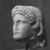 Roman. <em>Head of Apollo</em>, late 1st century B.C.E., probably. Marble, 9 1/16 × 5 5/16 × 7 1/16 in. (23 × 13.5 × 18 cm). Brooklyn Museum, Gift of Carll H. de Silver, 03.285. Creative Commons-BY (Photo: , CUR.03.285_NegB_print_bw.jpg)