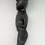 Maori. <em>Gable Finial  (Tekoteko)</em>, ca. 1900. Wood, pāua shell, 16 15/16 x 3 3/8 x 2 3/8 in.  (43.0 x 8.5 x 6.0 cm). Brooklyn Museum, Purchased with funds given by A. Augustus Healy, Carll de Silver and Robert B. Woodward, 03.324.2787. Creative Commons-BY (Photo: Brooklyn Museum, CUR.03.324.2787_left.jpg)