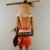 She-we-na (Zuni Pueblo). <em>Kachina Doll (Wi-ha Ya-mu-hak-do)</em>, late 19th century. Wood, pigments, hair, cotton, wool, hide, sinew, 12 x 3 1/2 x 4 in. (30.5 x 8.9 x 10.2 cm). Brooklyn Museum, Museum Expedition 1903, Museum Collection Fund, 03.325.3204. Creative Commons-BY (Photo: Brooklyn Museum, CUR.03.325.3204_back.jpg)