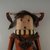 She-we-na (Zuni Pueblo). <em>Kachina Doll (Yamohakto)</em>, late 19th century. Hair, wood,pigment, textile, leather, yarn, metal, 17 1/4 x 5 1/4 x 7 in. (43.8 x 13.3 x 17.8 cm). Brooklyn Museum, Museum Expedition 1903, Museum Collection Fund, 03.325.4638. Creative Commons-BY (Photo: Brooklyn Museum, CUR.03.325.4638_detail.jpg)