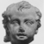 Roman. <em>Child's Head from a Statuette</em>, 17th century C.E. Clay, 4 15/16 × 4 15/16 in. (12.5 × 12.5 cm). Brooklyn Museum, Purchase gift of Robert B. Woodward and Carll H. de Silver, 04.22. Creative Commons-BY (Photo: , CUR.04.22_NegA_print_bw.jpg)